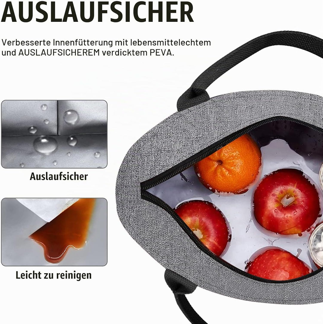 AOSBOS Kühltasche Klein Leicht Lunch Tasche Isoliertasche zur Arbeit Schule Faltbar Wasserdicht Reis