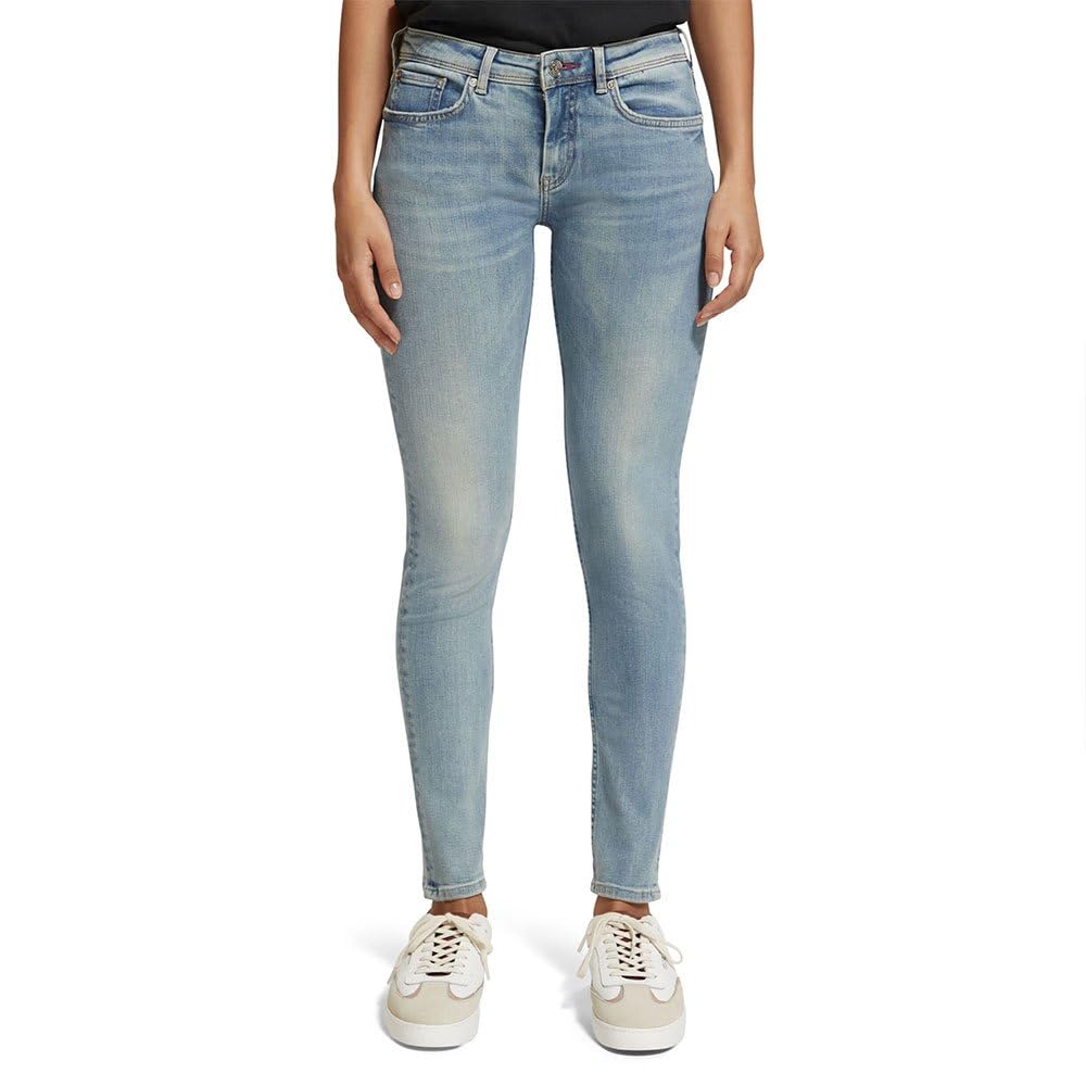 Scotch & Soda Damen Bohemienne Mid-Rise Skinny Jeans 28W / 30L Waterways, 28W / 30L Waterways