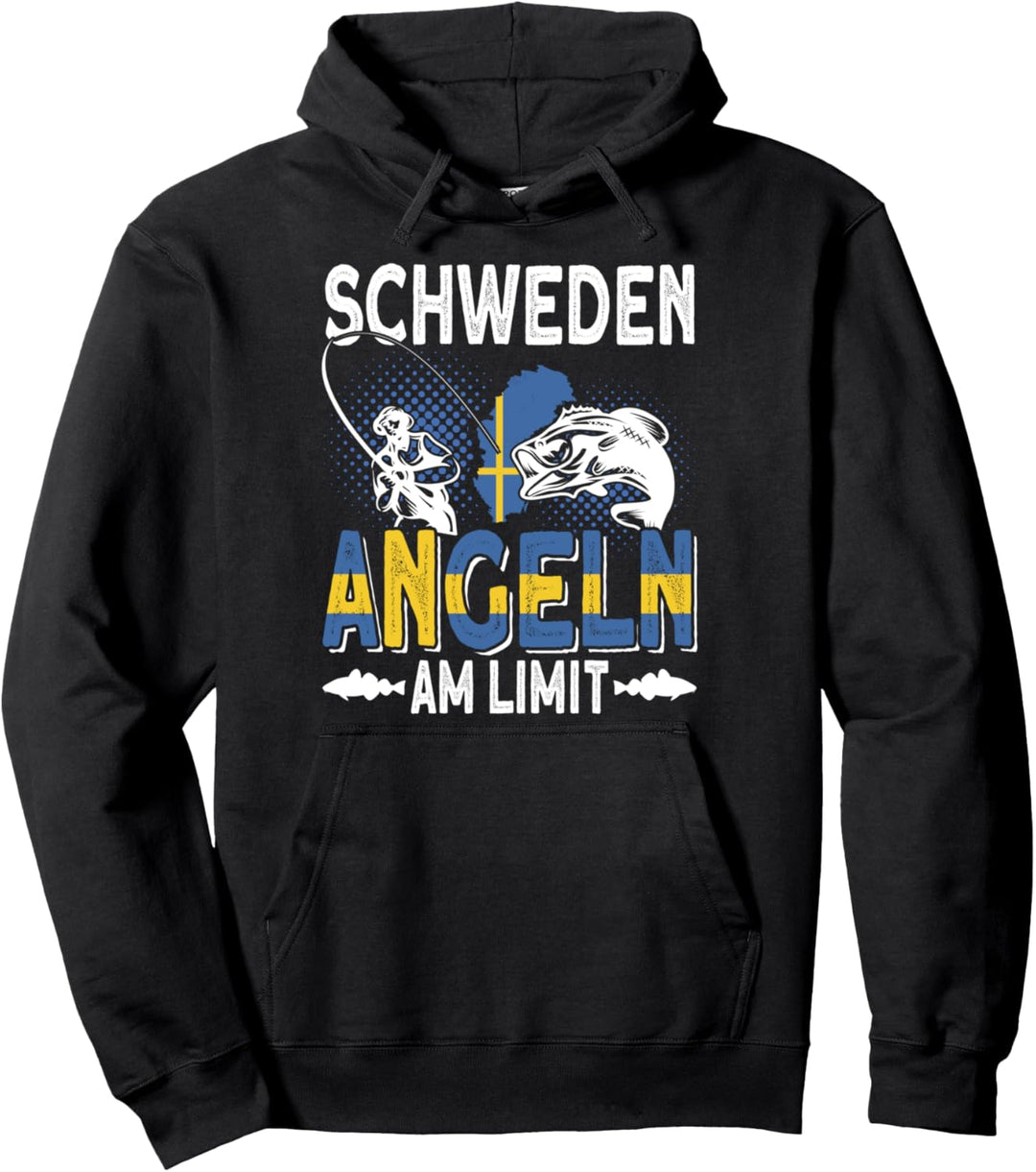 Schweden Angeln am Limit - Skandinavien Angler Schweden Pullover Hoodie