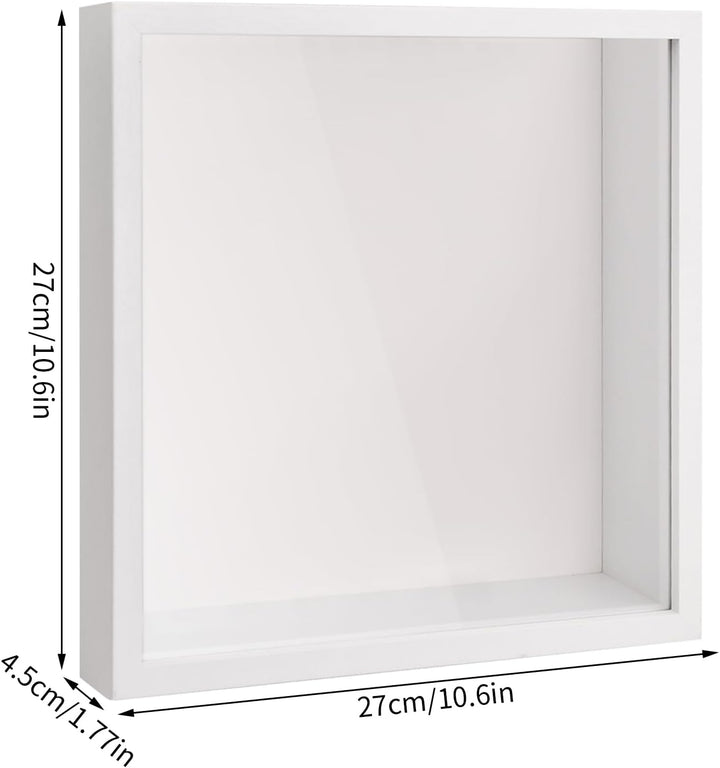 3D Bilderrahmen, Tiefer 3D Objektrahmen, Schattenbox Vitrine mit Transparente Acrylplatte Rahmen, Hö