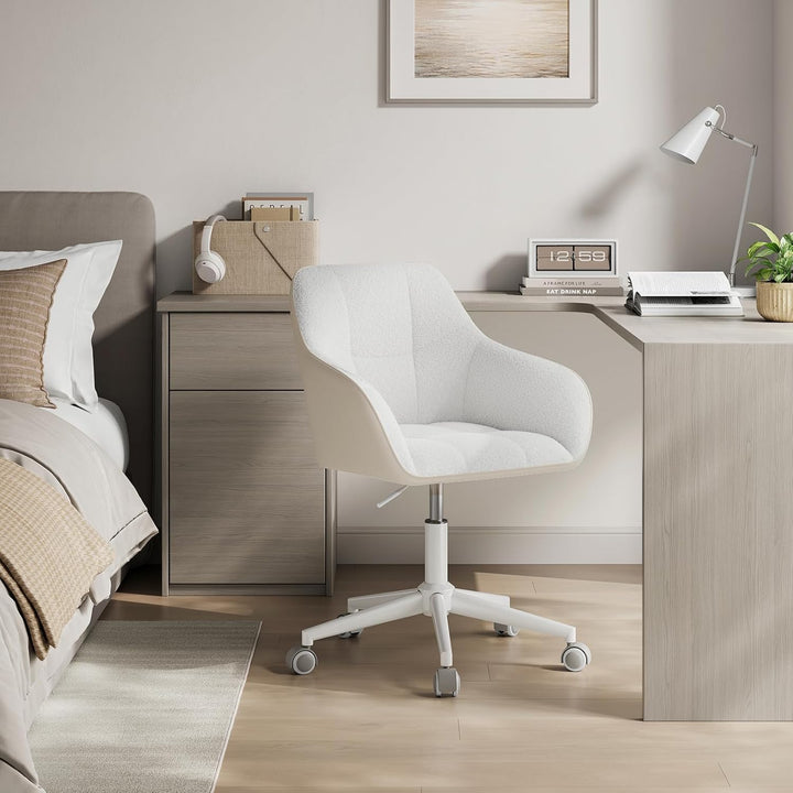 WOLTU Homeoffice Stuhl, Schreibtischstuhl, Drehstuhl, Schminkstuhl, höhenverstellbar, 150 kg belastb