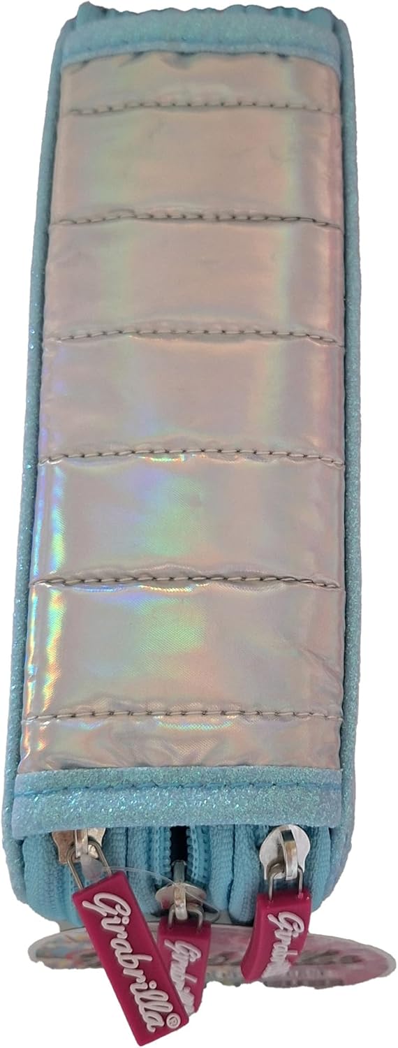 Girabrilla Girabrilla-19025 Federmäppchen Einhorn mit 3 Fächern für die Schule für Kinder, Dauneneff