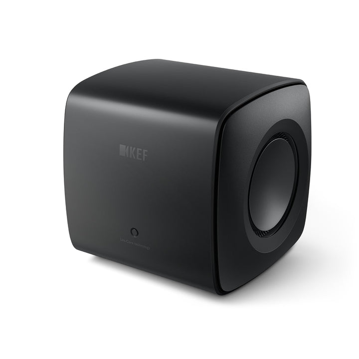 KEF KC62 Leistungsstarker Aktiver Subwoofer | Schwarz | 1000 Watt, Schwarz