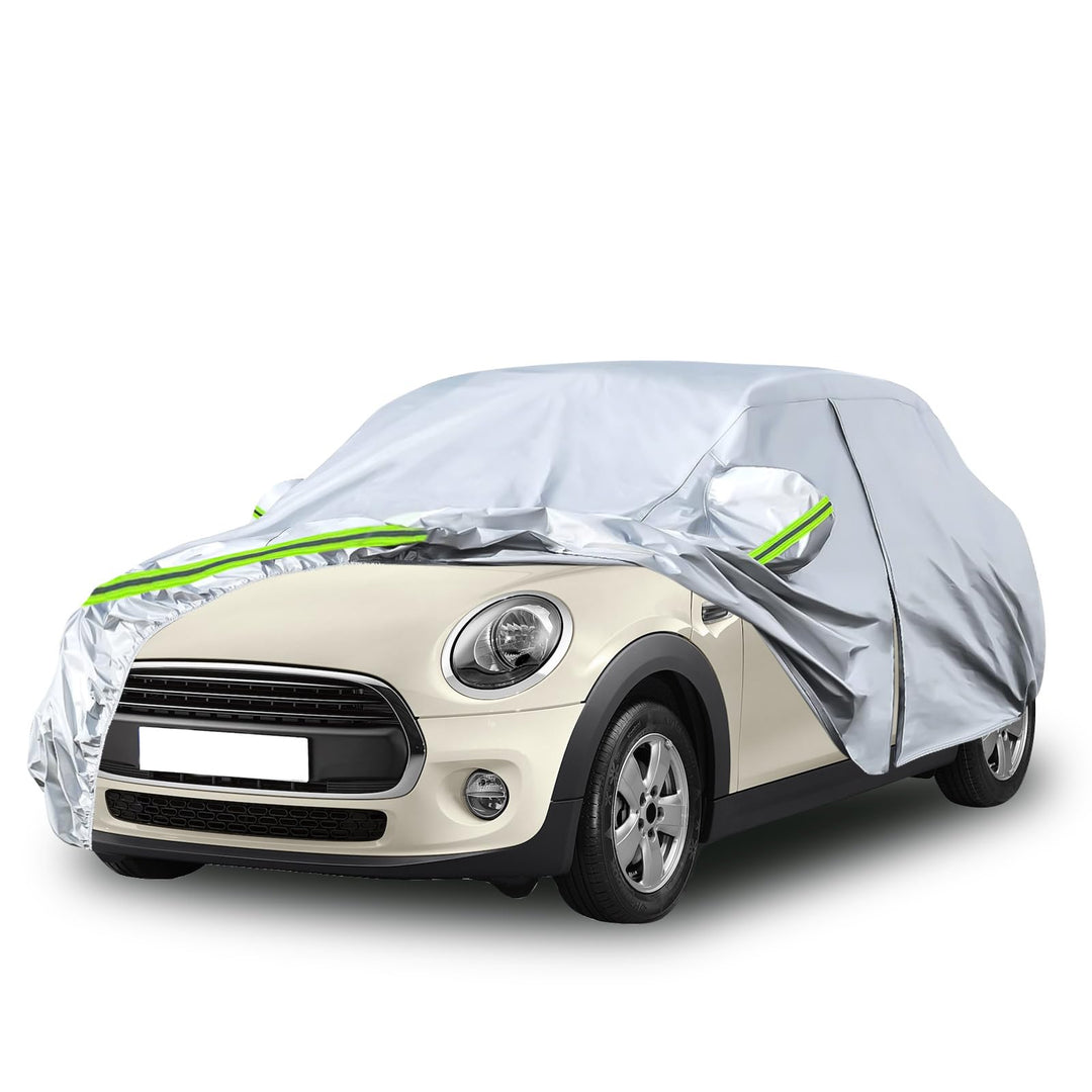 Autoabdeckung Vollgarage Ersatz für Mini Cooper 3 Doors 2000-2022, Allwetter Reflektierende Autoabde