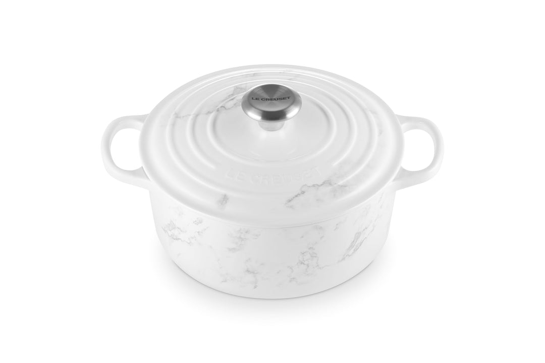 Le Creuset Signature Gusseisenbräter mit Deckel, Ø 24 cm, rund, geeignet für alle Herdarten und Indu