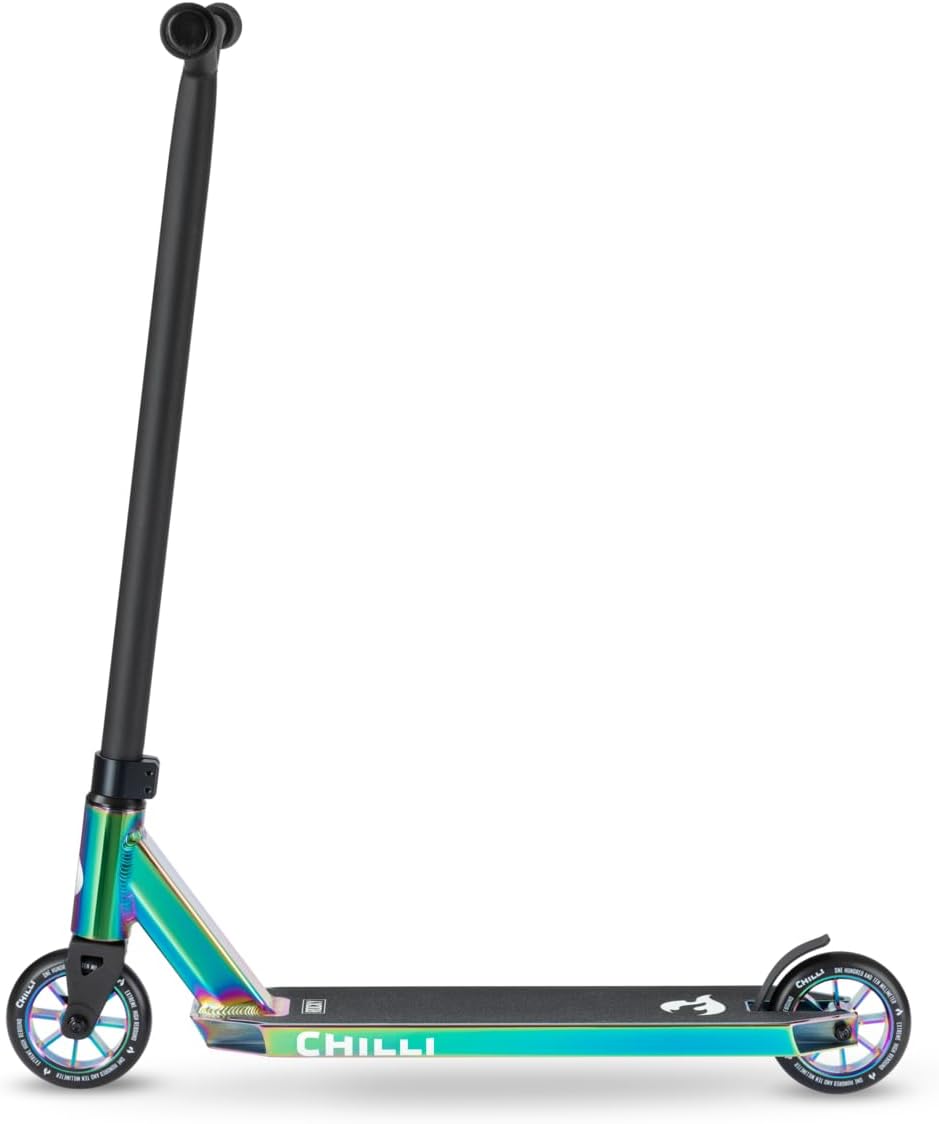 Chilli Pro | All Star Rocky Scooter | Premium Stunt Scooter für Anfänger bis Fortgeschrittene Chrome