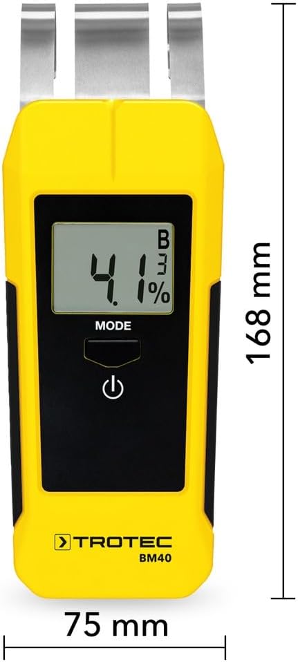 TROTEC Feuchtemessgerät BM40 Holzfeuchte Baufeuchte BM 40 Direkte Messwertanzeige