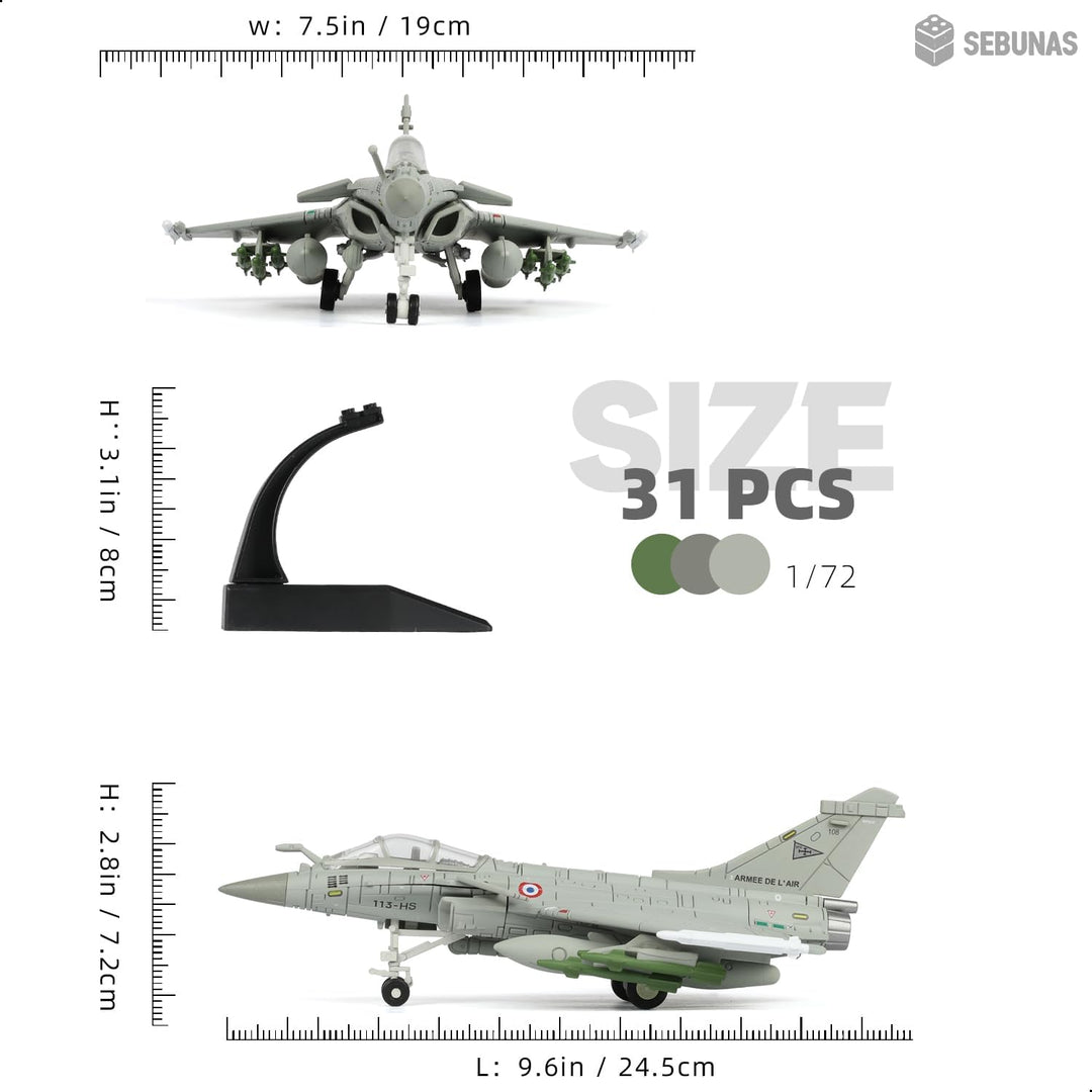 Dassault Rafale Eurofighter Modell Dassault Rafale 1/72 – Plastikmodellbausatz Kampfflugzeug Selbstb