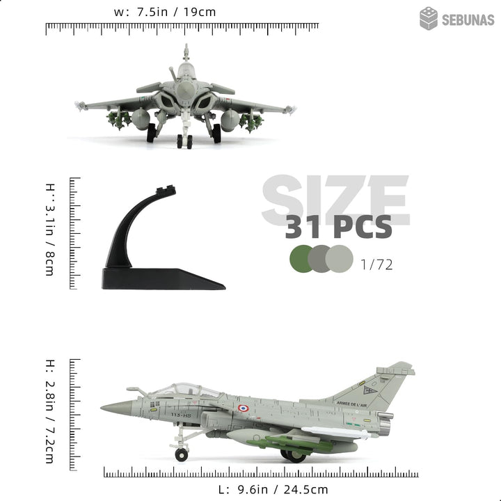 Dassault Rafale Eurofighter Modell Dassault Rafale 1/72 – Plastikmodellbausatz Kampfflugzeug Selbstb