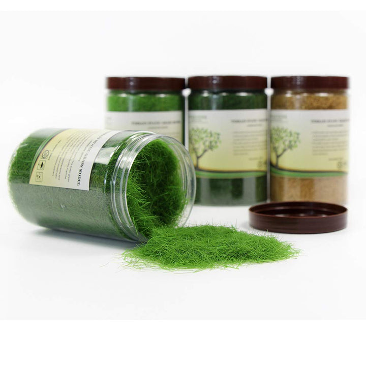 4 Flaschen*35g Grün 12mm Streugras Wiese Static Grass Powder Modellbahn Layout Gras Natürliche Farbe