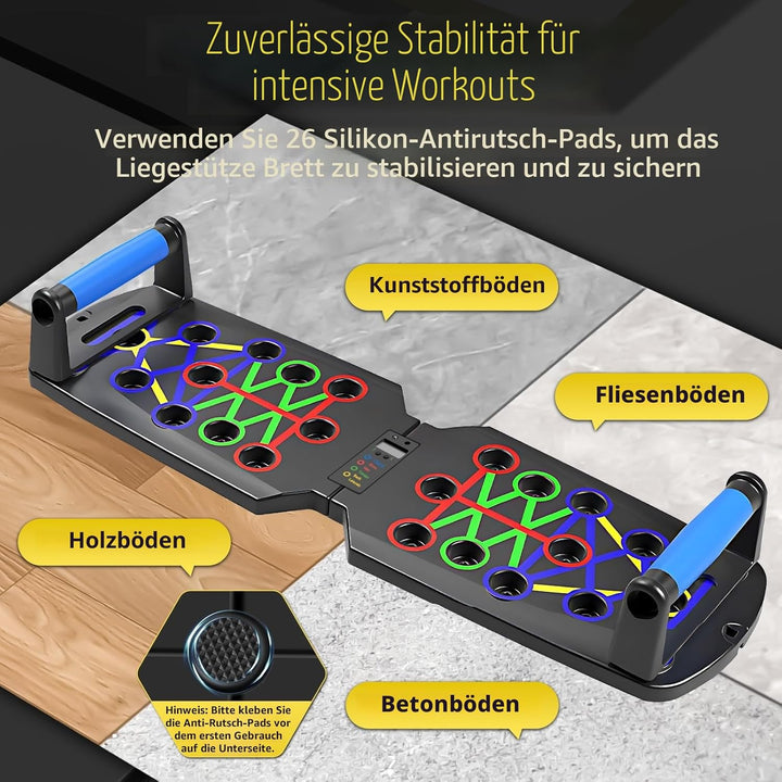 Push Up Board, 26-in-1 Multifunktions-Liegestützbrett Übungsgerät für den Heimgebrauch, System Fitne