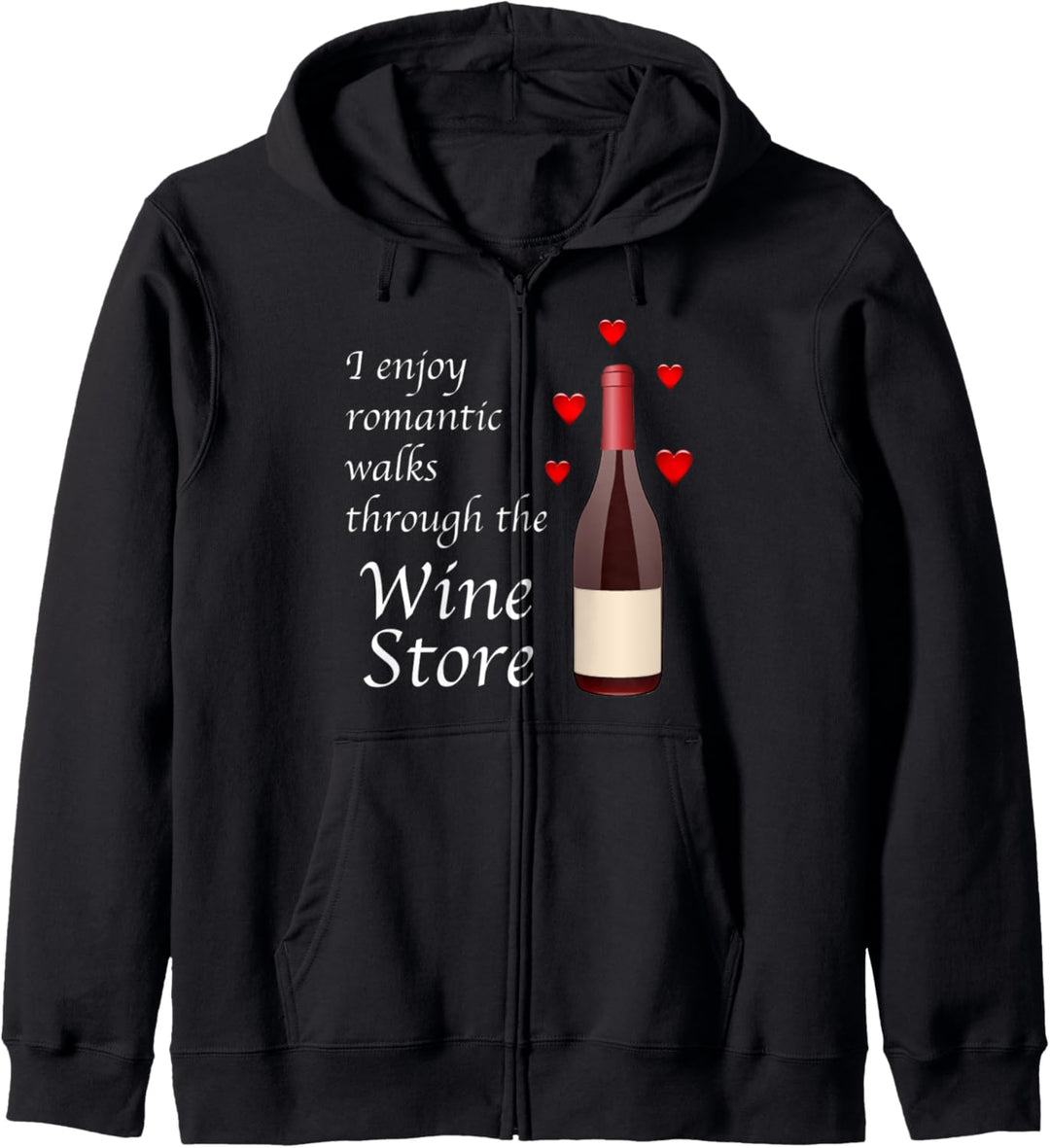 Ich geniesse romantische Spaziergänge durch die Weinhandlung Kapuzenjacke