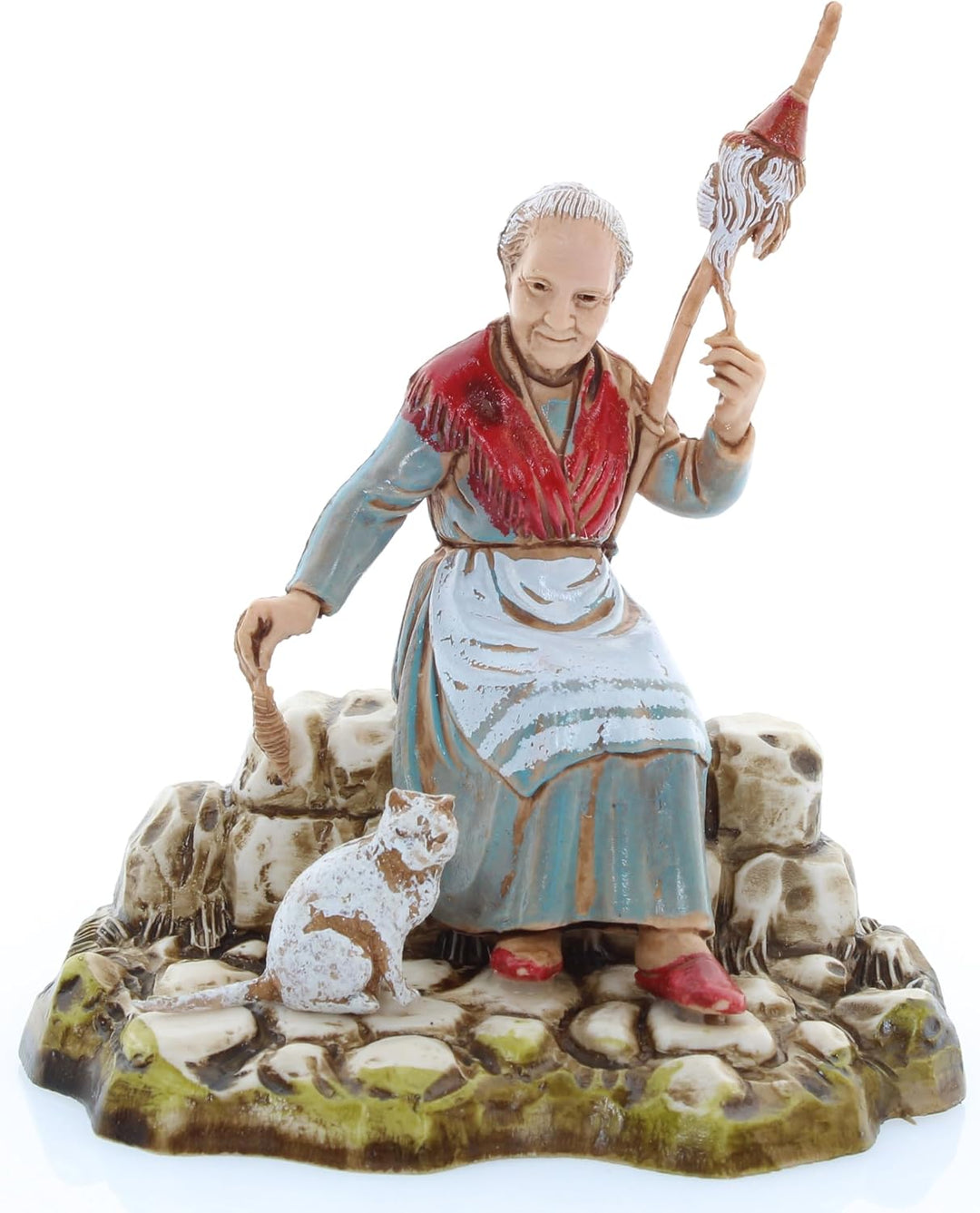 Moranduzzo Set 4 Berufe für Frauen für Krippe 10 cm Massstab 1:20 - Unzerstörbare Krippenfiguren - S