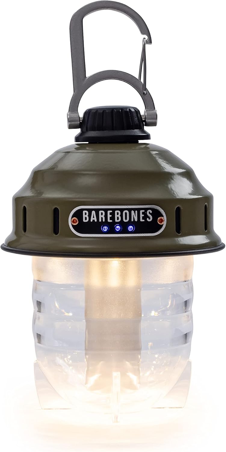 Barebones Beacon Hängeleuchte – Wiederaufladbare Camping-Laterne mit USB-LED-Licht – Hängende Latern