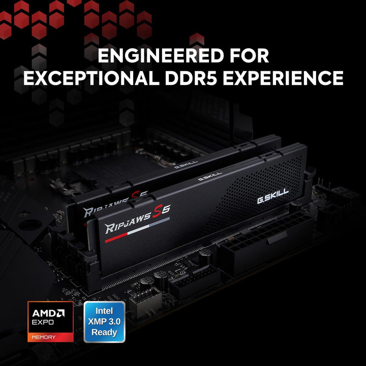 G.Skill RipJaws S5 Series (Intel XMP) 32GB (2 x 16GB) 288-pin SDRAM DDR5 6000 CL36-36-36-96 1,35V Du