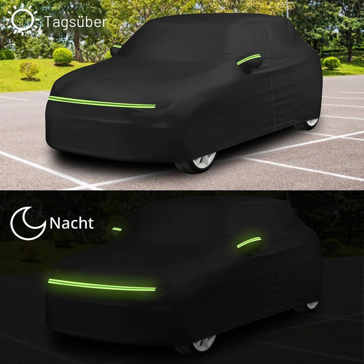 Autoabdeckung Passend für VW Taigo 2020-2024, wasserdichte Vollgarage Autoplane mit Reissverschlusst