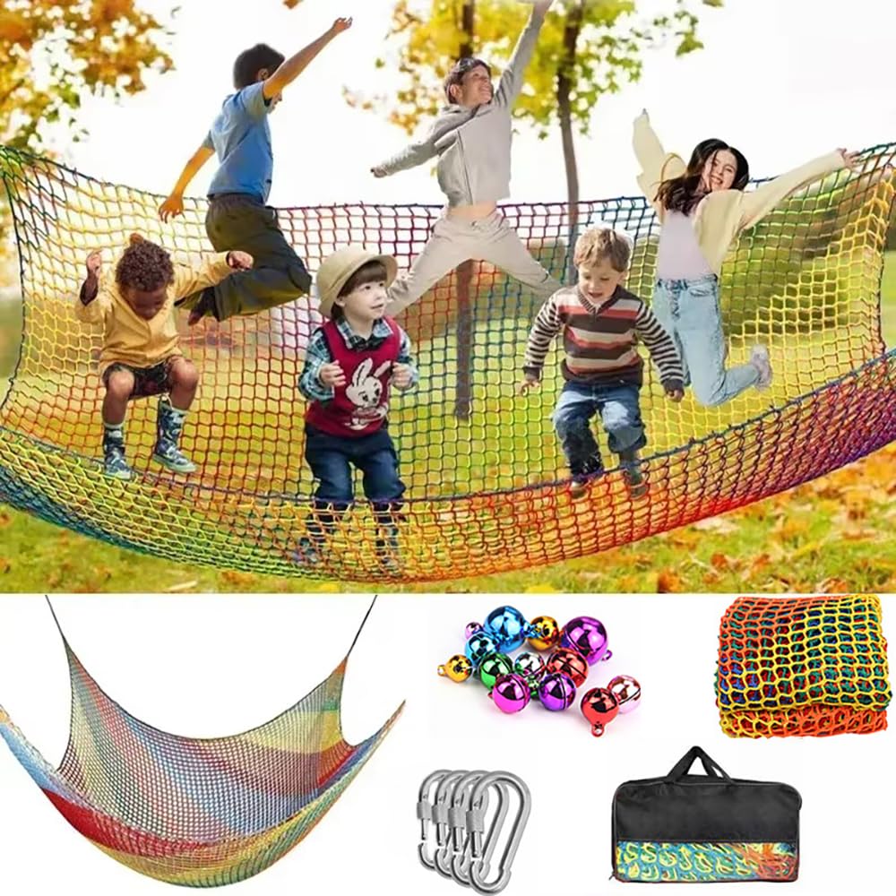 kletternetz,kletternetz Kinder,kletternetz Outdoor,Kletter-Gepäcknetz doppellagig,4 mm Dickes Seil,