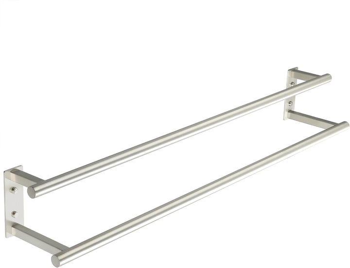Gebürstet Handtuchhalter Wand, 80 cm doppelter Handtuchständer, Handtuchhalter aus Edelstahl SUS304,