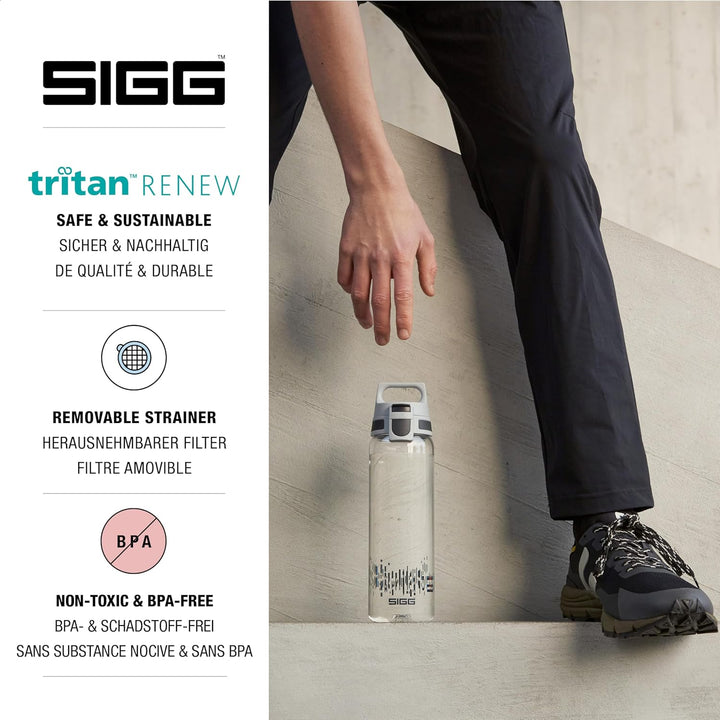 SIGG - Tritan Renew Trinkflasche - Total Clear ONE - Für Kohlensäurehaltige Getränke Geeignet - Spül