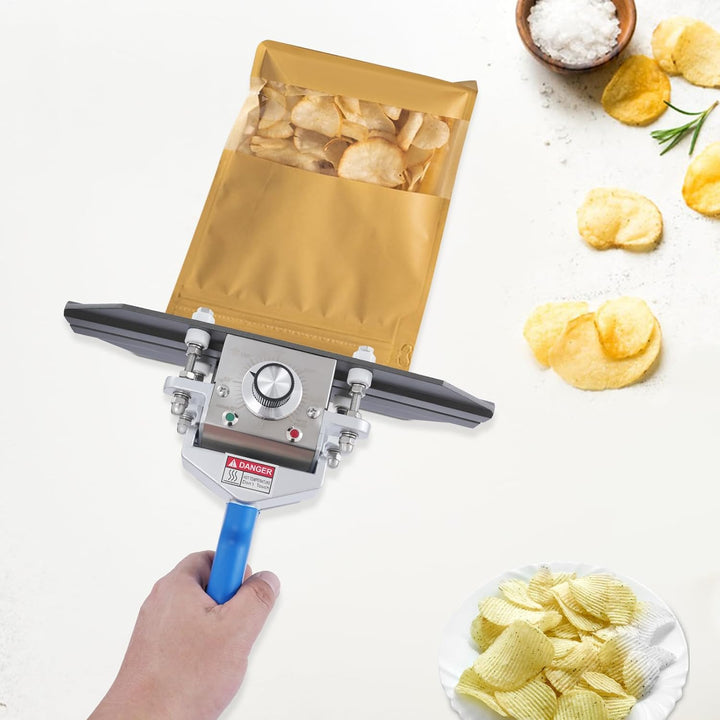 Handheld Heisssiegelgerät, 300mm (12"), 500W, 0-300℃, Versiegelungsgerät mit 1.8m langem Netzkabel,