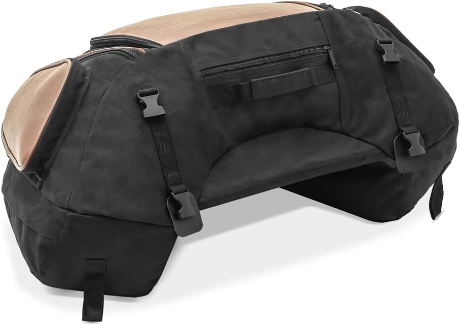 Craftride - Motorrad Hecktasche Vintage Gepäck-Tasche kompatibel für sozius hinten