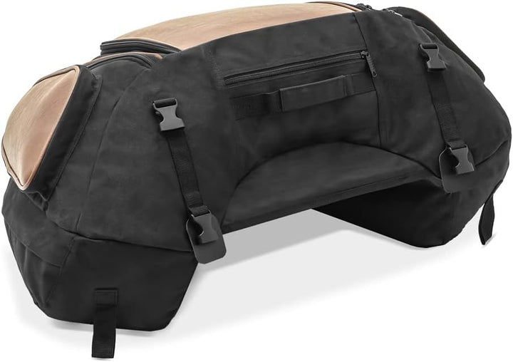 Craftride - Motorrad Hecktasche Vintage Gepäck-Tasche kompatibel für sozius hinten