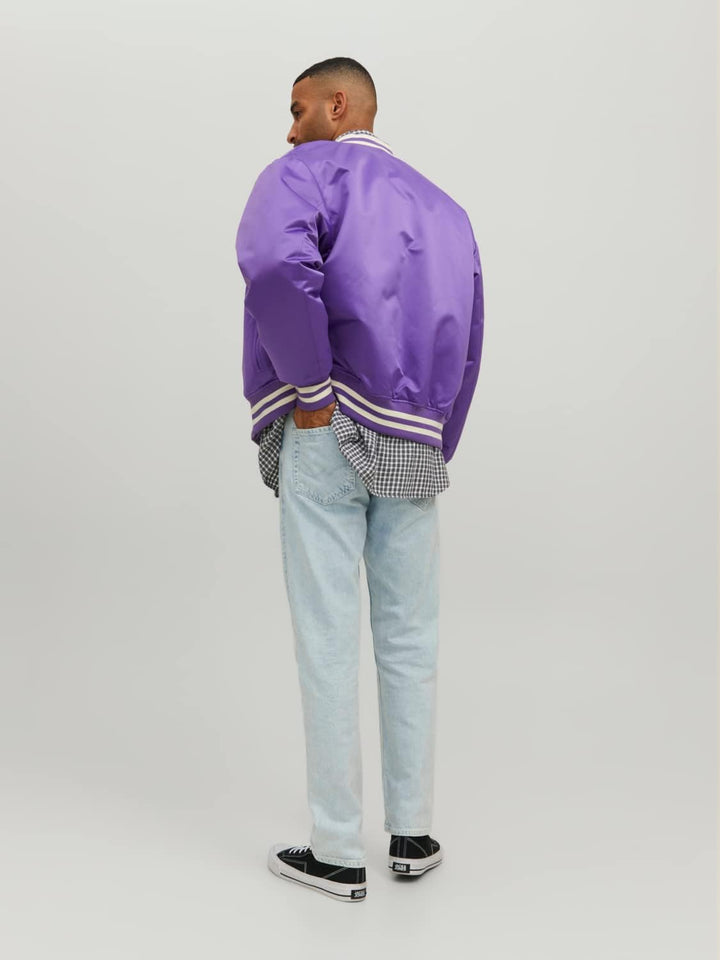 JACK & JONES Herren Jorstudio Bomber Bomberjacke L Deep Lavender, L Deep Lavender