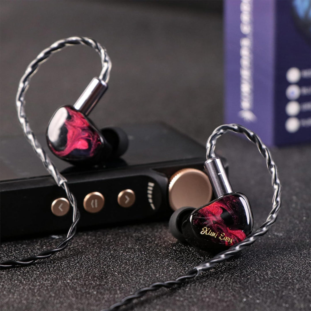 LINSOUL Kiwi Ears Cadenza 10mm Beryllium Dynamic Driver IEM 3D Printed with Detachable Interchangeab