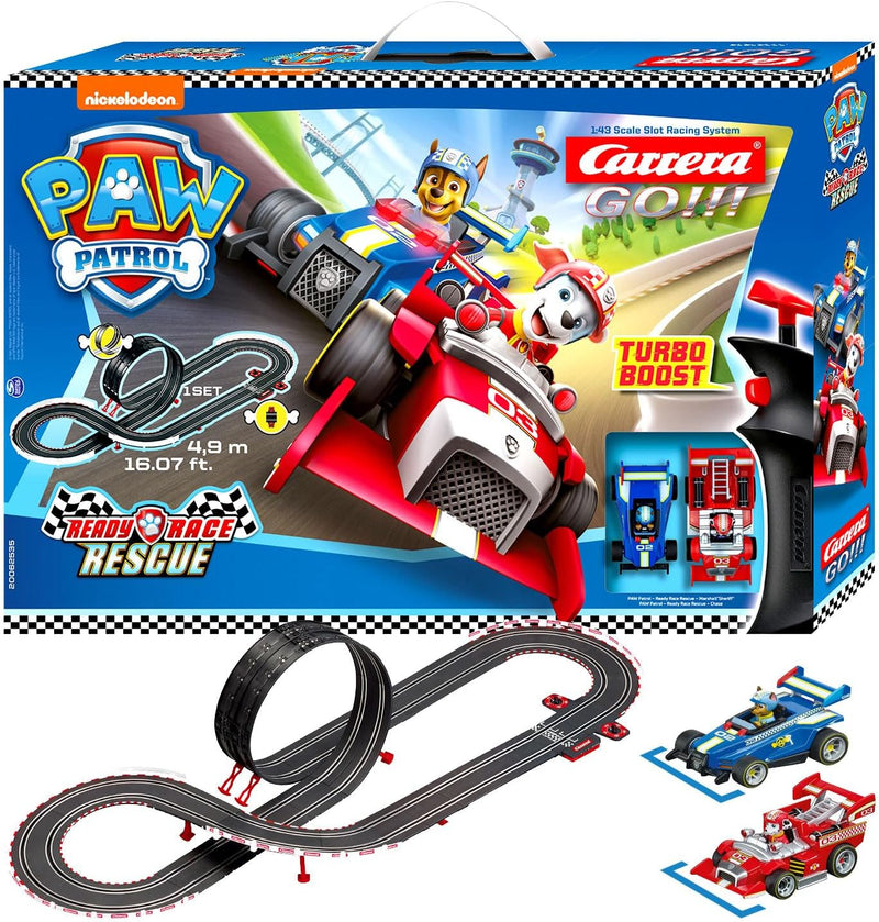 Carrera GO!!! PAW Patrol - Ready Race Rescue Set |2 Slotcars inkl. 2 Handregler mit Turbo-Knopf | In