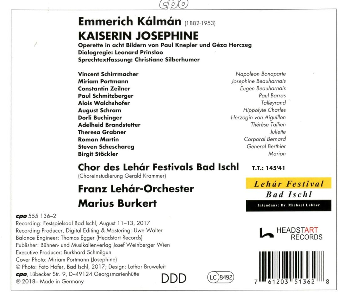 Kaiserin Josephine, Audio-CD