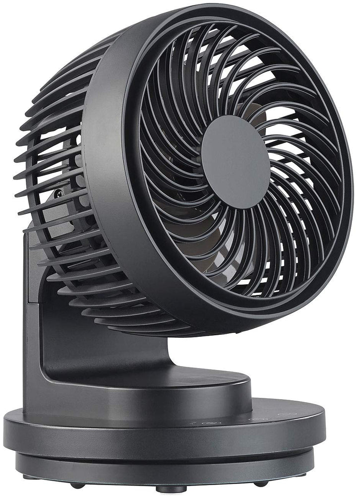 Sichler Haushaltsgeräte Ventilator Auto: USB-Tischventilator, 3 Stufen, Oszillation, bürstenloser Mo