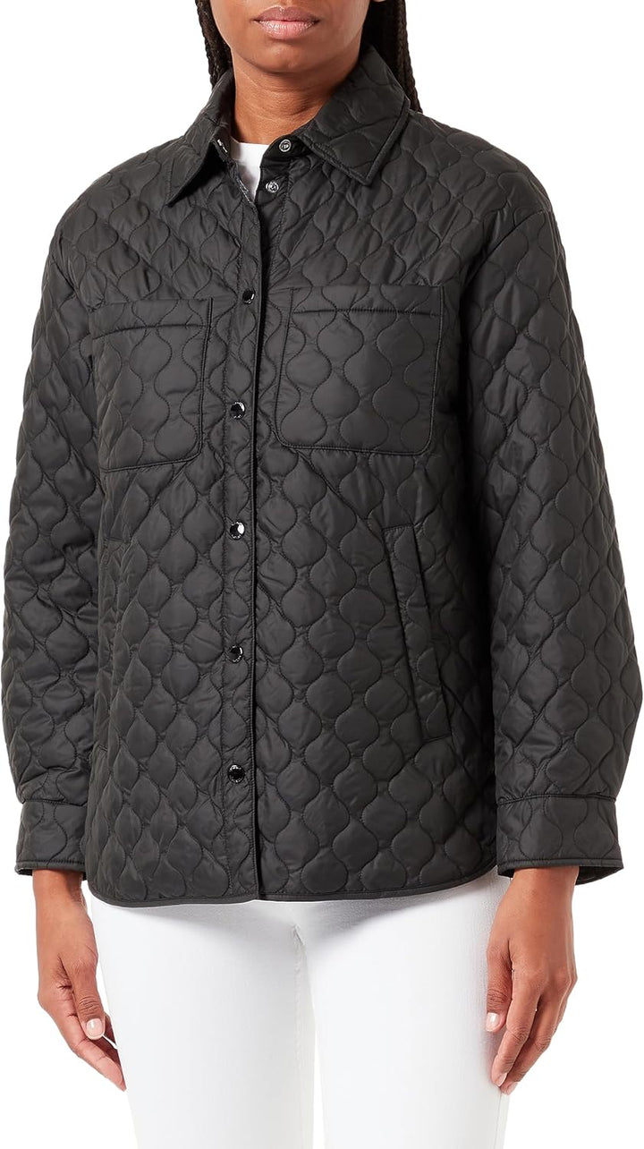 Geox Damen W Asheely Jacket 52 Schwarz, 52 Schwarz