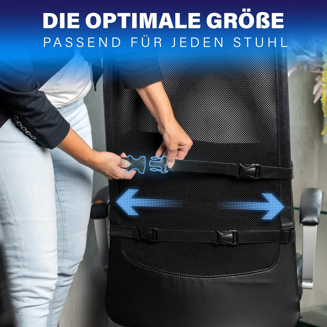 Healthfix® Lendenkissen - Ergonomisches Rückenkissen für Optimale Sitzhaltung | Universell Einsetzba