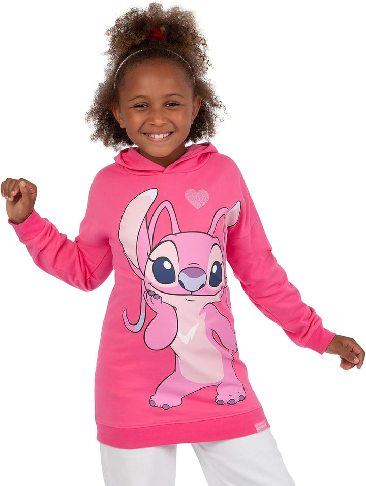 Disney Stitch Pullover | Stitch Und Angel Lang Kapuzenpullover Für Mädchen | Stitch Kleidung Mädchen