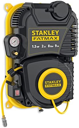 Stanley Luftkompressor FMXCMD152WE - Kompressor 8 Bar - 160L/Min Saugleistung - Ölfrei - Luftschlauc