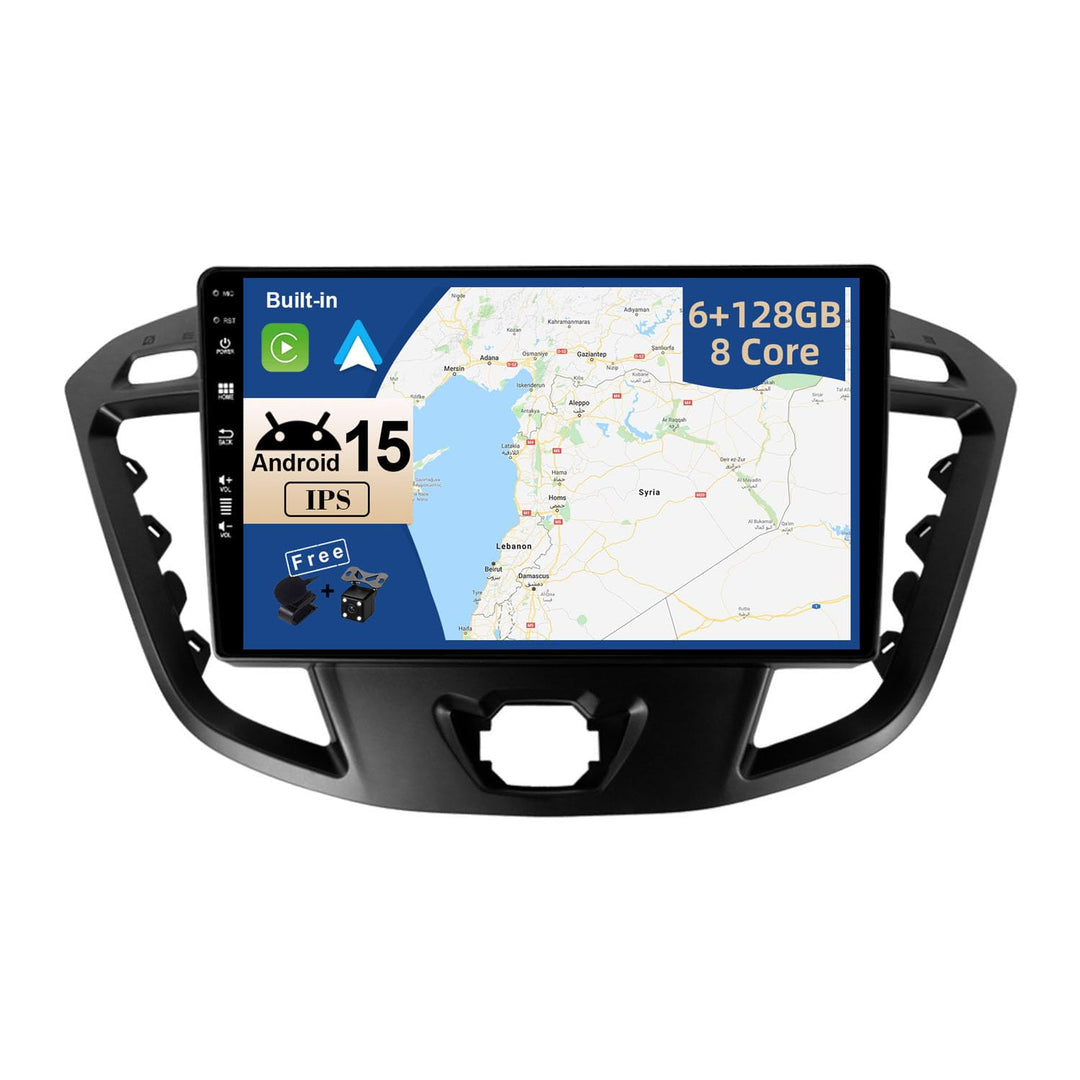 JOYX - [6G+128G] - Android 15 IPS Autoradio Passt für Ford Tourneo Transit Custom (2013-2021) - Kabe