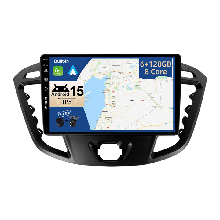 JOYX - [6G+128G] - Android 15 IPS Autoradio Passt für Ford Tourneo Transit Custom (2013-2021) - Kabe