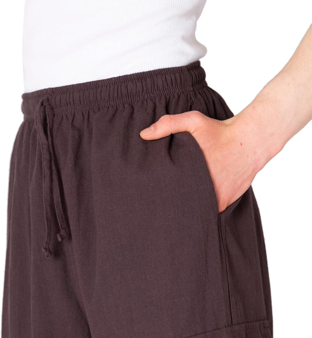 PANASIAM Cargohose | Bequeme Herren Sommerhose mit 4 praktischen Taschen | Stoffhose aus Baumwolle |