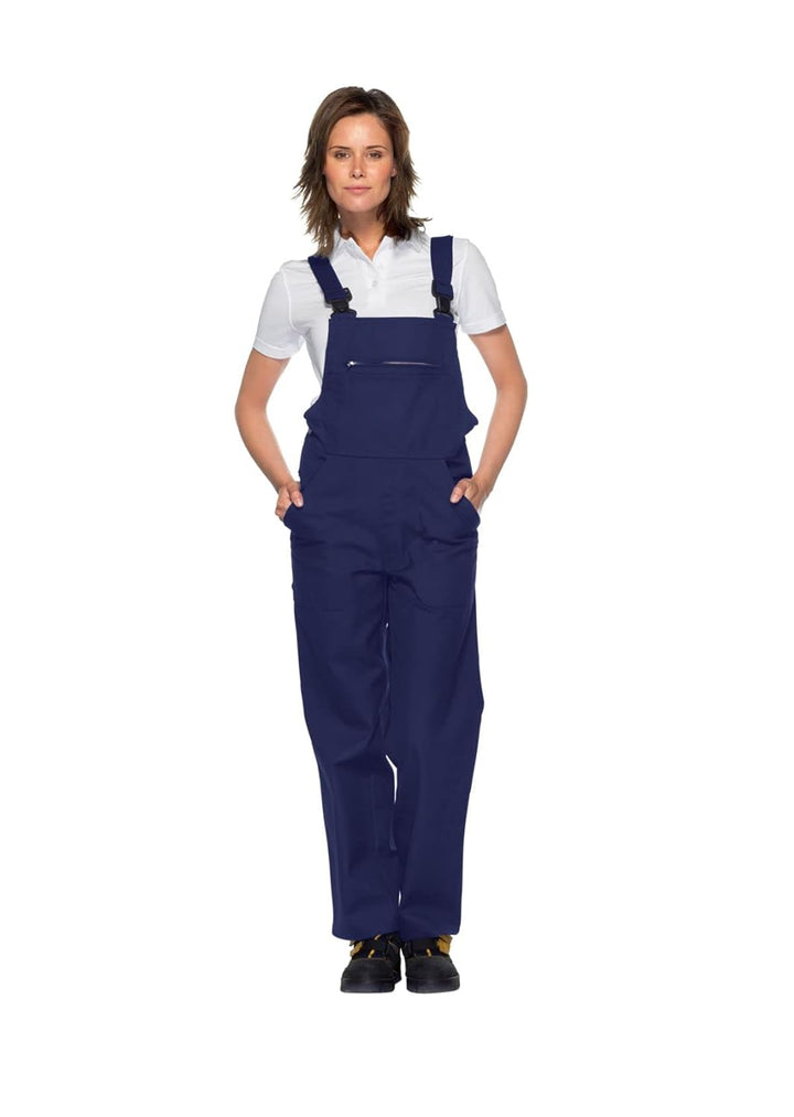 BP Cotton Plus 1409-720-10 Latzhose - Verstellbarer Bund - Dehnbare Hosenträger mit Kunststoff-Clip-