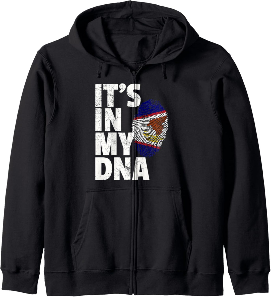 American Samoa Flag It's In My DNA Country Pride Home Kapuzenjacke