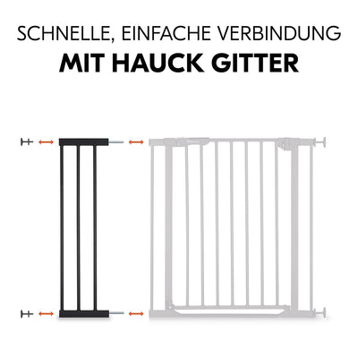 Hauck 21cm Verlängerung für hauck Treppenschutzgitter/Türschutzgitter ohne Bohren - mit Druckbefesti