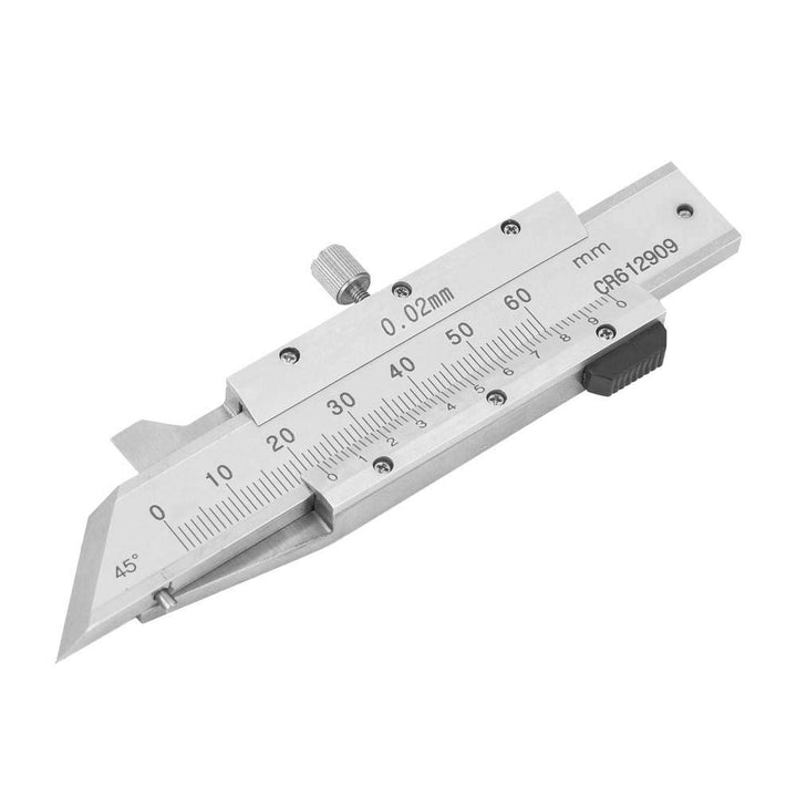 Fasenlehre, 0-50 mm Fasenmessschieber, Edelstahl Fasenlehre für die Mechanische Fertigung, Glasbearb