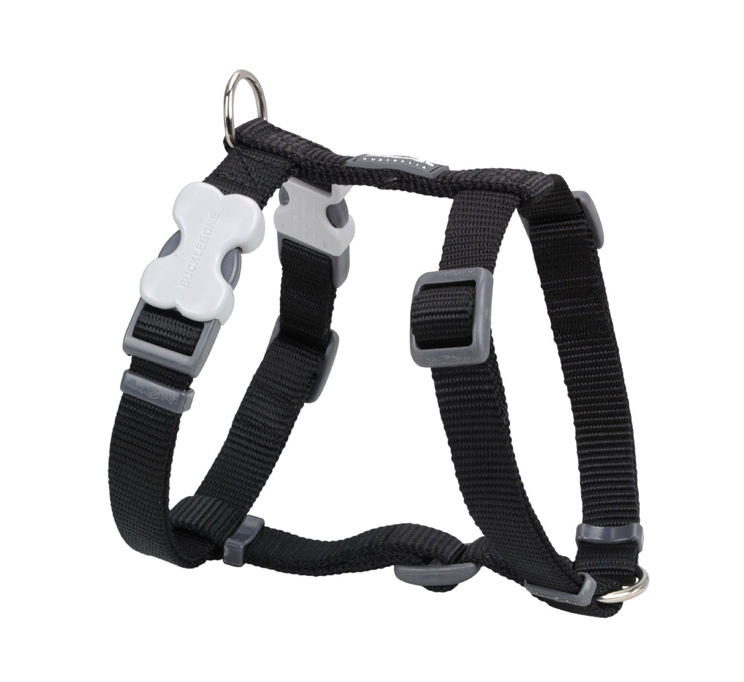 Red Dingo Hundegeschirr, unifarben Small schwarz, Small schwarz