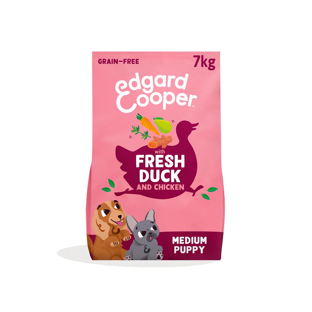 Edgard & Cooper Frisches Trockenfutter für ausgewachsene Hunde (7 kg, Welpen - Ente & Huhn) Huhn 7 k