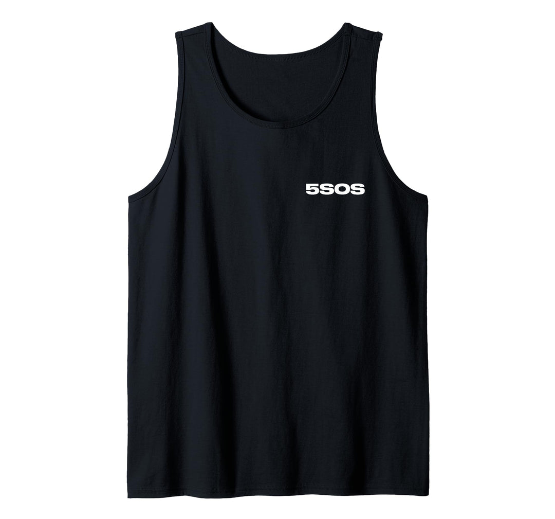 5 Seconds of Summer - Logo Wildflower Back Print Tank Top