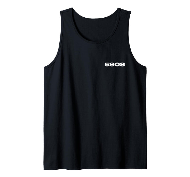 5 Seconds of Summer - Logo Wildflower Back Print Tank Top