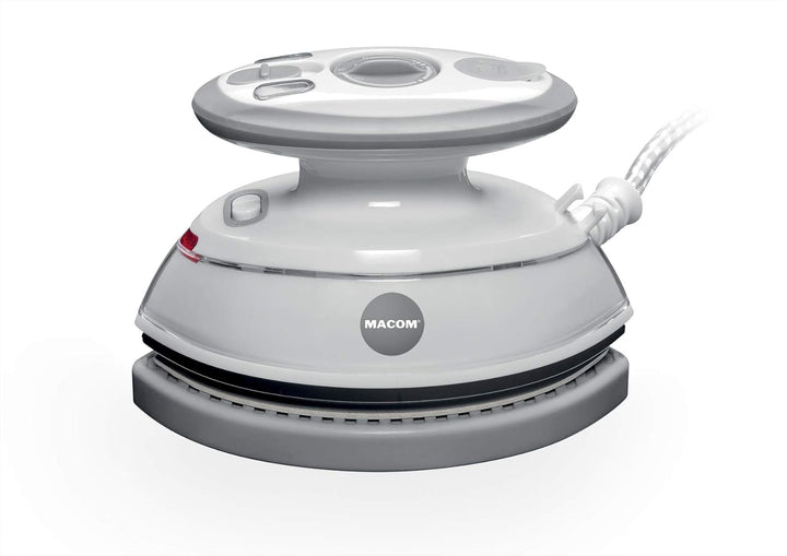 Macom Mini-Reisebügeleisen, 500 W, schnelles Aufheizen, doppelseitige Antihaft-Bügelsohle, doppelte