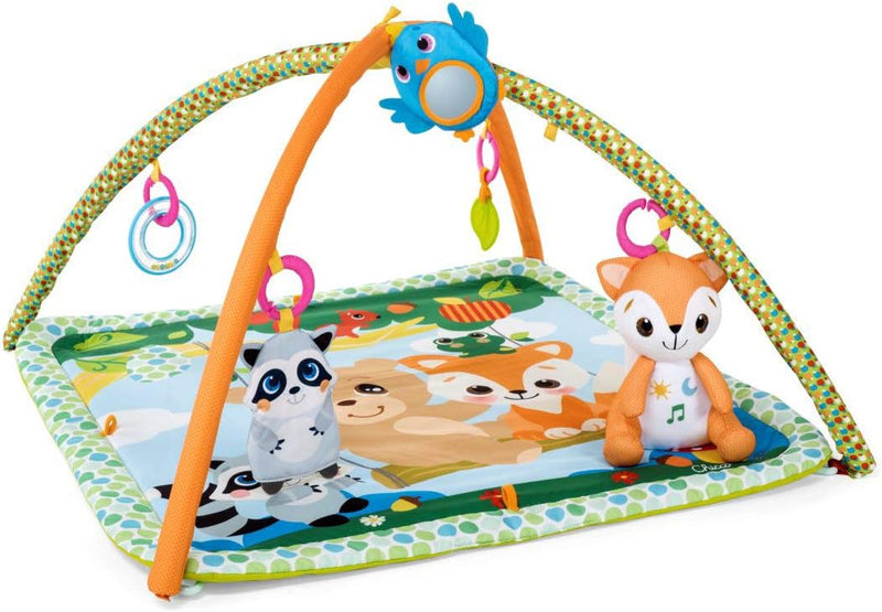 Chicco Waldzauber Baby Krabbeldecke mit Spielbogen, Multifunktionsspielbogen für Babys, 5 abnehmbare