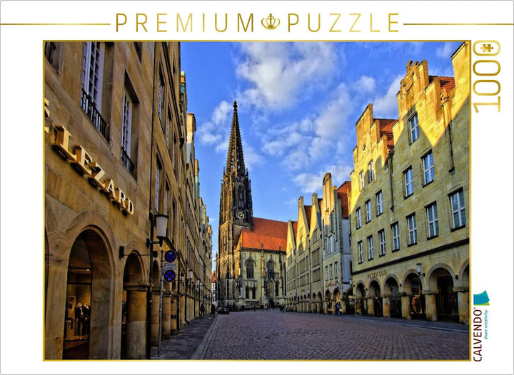 CALVENDO Puzzle Die St. Lamberti-Kirche am Prinzipalmarkt wurde zwischen 1375 und 1450 erbaut - 1000
