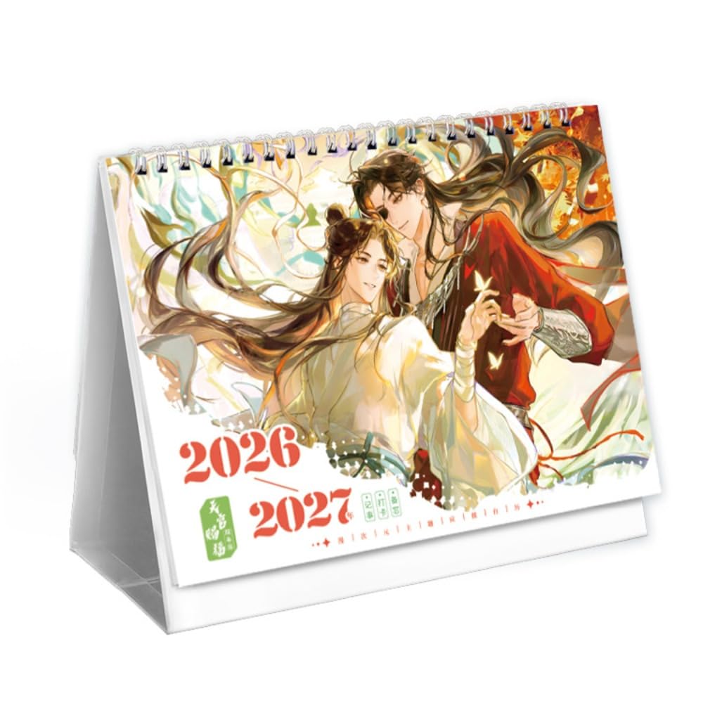 2026-2027 Heaven Official Blessing Adventskalender TIANGUANCIFU Biennale Tischkalender Kalender, Xie